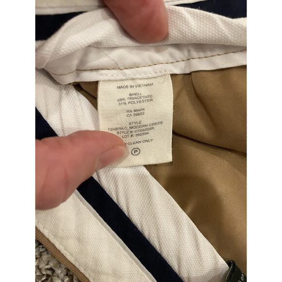 Theory Womens Size 2 Dress Pants Straight Tan Ankle Casual Office Career Slacks - Picture 6 of 10